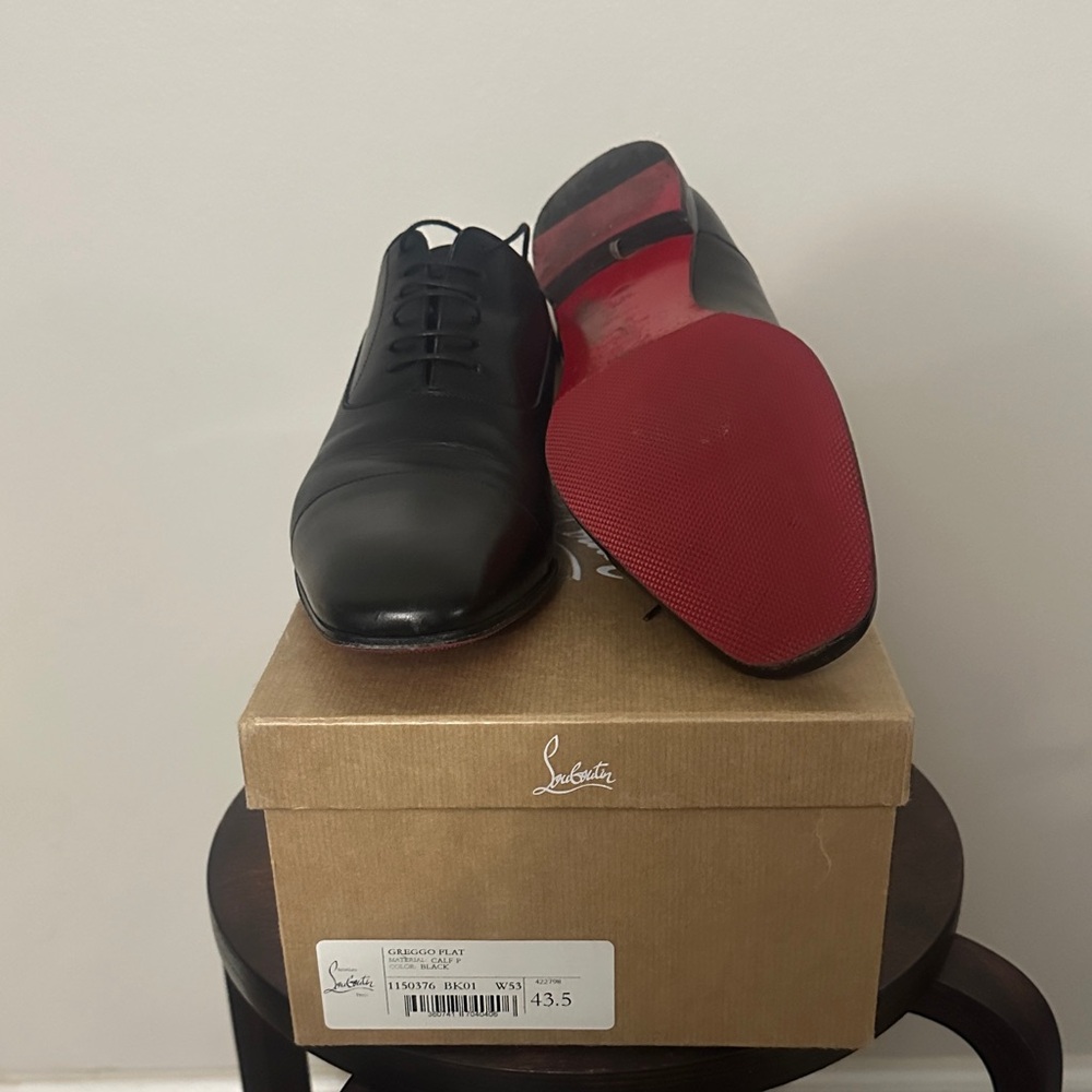 Christian Louboutin Painted Calf Leather - black
